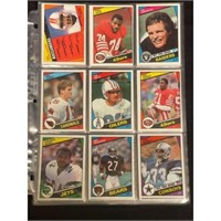 (102) 1984 Topps Football Cards With Stars