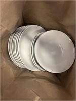 Bag of Used Dinnerware Plates and Bowls