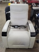 Canmore - Ivory Leather Power Recliner W/USB