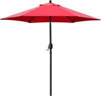 Sunnyglade 7.5' Patio Umbrella  6 Ribs (Red)