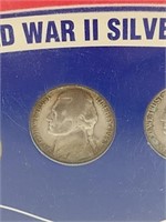 WWII Silver Nickel Coin Set