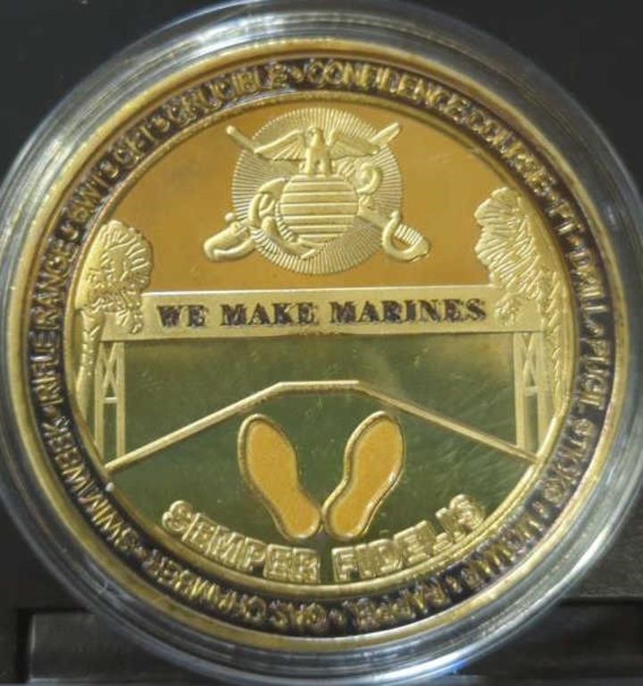 We make Marines challenge coin