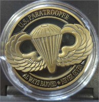 US paratrooper challenge coin
