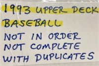 1993 Upperdeck Baseball Cards