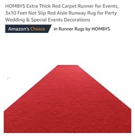 NEW 3' x 10' Red Carpet Runner w/ Non Slip