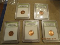 (3) 09-P, (2) 09-D Lincoln Cent