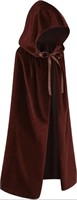 REGENBOOG KIDS SMALL VELVET CAPE WITH HOOD BROWN