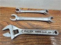 2 Gray Box End Wrenches 1/2-9/16 + 5/8-11/16 +