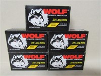 250 Rounds Wolf .22LR Match Extra
