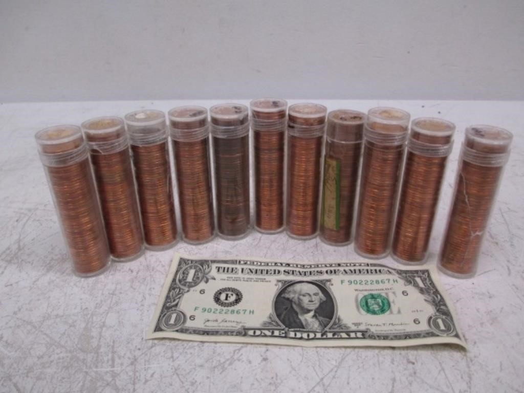Lot of 1960 P&D Mint Lincoln Cent Penny Rolls