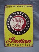 Retro Indian Motorcycle Sign