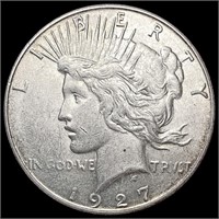 1927-S Silver Peace Dollar NEARLY UNCIRCULATED