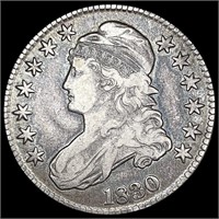 1830 Capped Bust Half Dollar LIGHTLY CIRCULATED