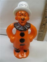 Vintage Hard Plastic Pete Clown Candy Container