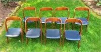 Set of 8- Vamo Sonderborg PV Mid-Century Chairs