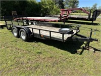 16'x6.5' trailer w/tailgate (small dent in it)