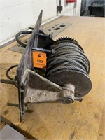 Cable reel with sprocket for hoist, winch