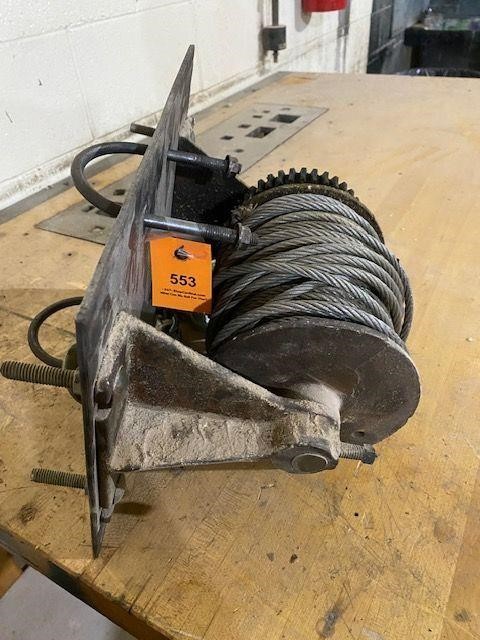 Cable reel with sprocket for hoist, winch