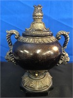 Vintage Urn with double handled with Lions