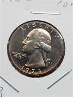 Toned 1973-S Clad Proof Washington Quarter