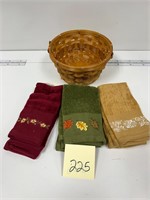 Fall Hand Towels Basket