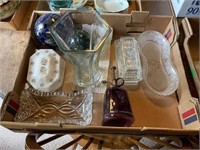 Butter Dish, Vases, Dishware