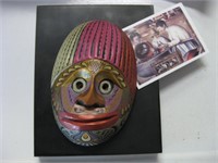 8"x 10" Hand Carved Mopa Mopa Columbian Art Mask