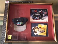 RACING SHADOW BOX WITH AUTOGRAPHED PHOTO
