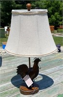 21" Chicken Lamp w/ Shade