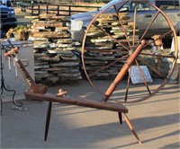 Mid 1800's Loom Swedish Made Wheel 48" Round