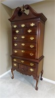 Thomasville Mahogany 12 Drawer Highboy Dresser