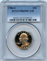 1986-S PCGS Proof 69 U.S. Quarter