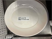 11.5 Inch Oval Platter Lot of 10