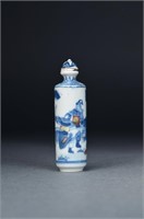 Chinese Blue & White Porcelain Snuff Bottle Mark