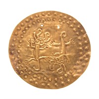 A Pre-Columbian Disc with Lizards, 22K, 23.5 Grams