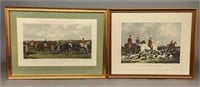4 Horse Sporting Etchings.