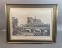 Gautier. " Notre Dame." 1884. Etching.