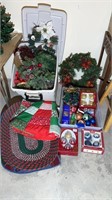 Christmas lot - ornaments, wreathes, garland ,
