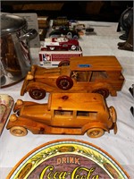 (2) Wooden Cars