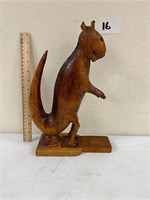 Russell Childers Folk Art Wood Dinosaur 1965 13"H