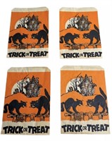 Vintage Halloween Trick or Treat Paper Candy Bags
