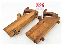 Pair of tongue and groove planes, handled