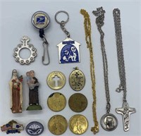 Lot of Novelty Religious Costume Jewelry
