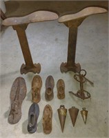 Antique Cast Iron Shoe Molds & Cobbler Stands