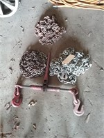 (3) Chains & Load Binder