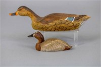 Jim McILHINNY Pair of Miniatures Duck Decoys,