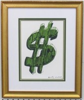 DOLLAR SIGN BY ANDY WARHOL