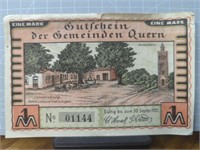 Large 1921 German bank note