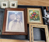 6 pc Feamed Decor Pics & Frames