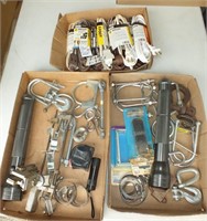 FLASHLIGHTS, HOSE CLAMPS, EXTENSION CORDS